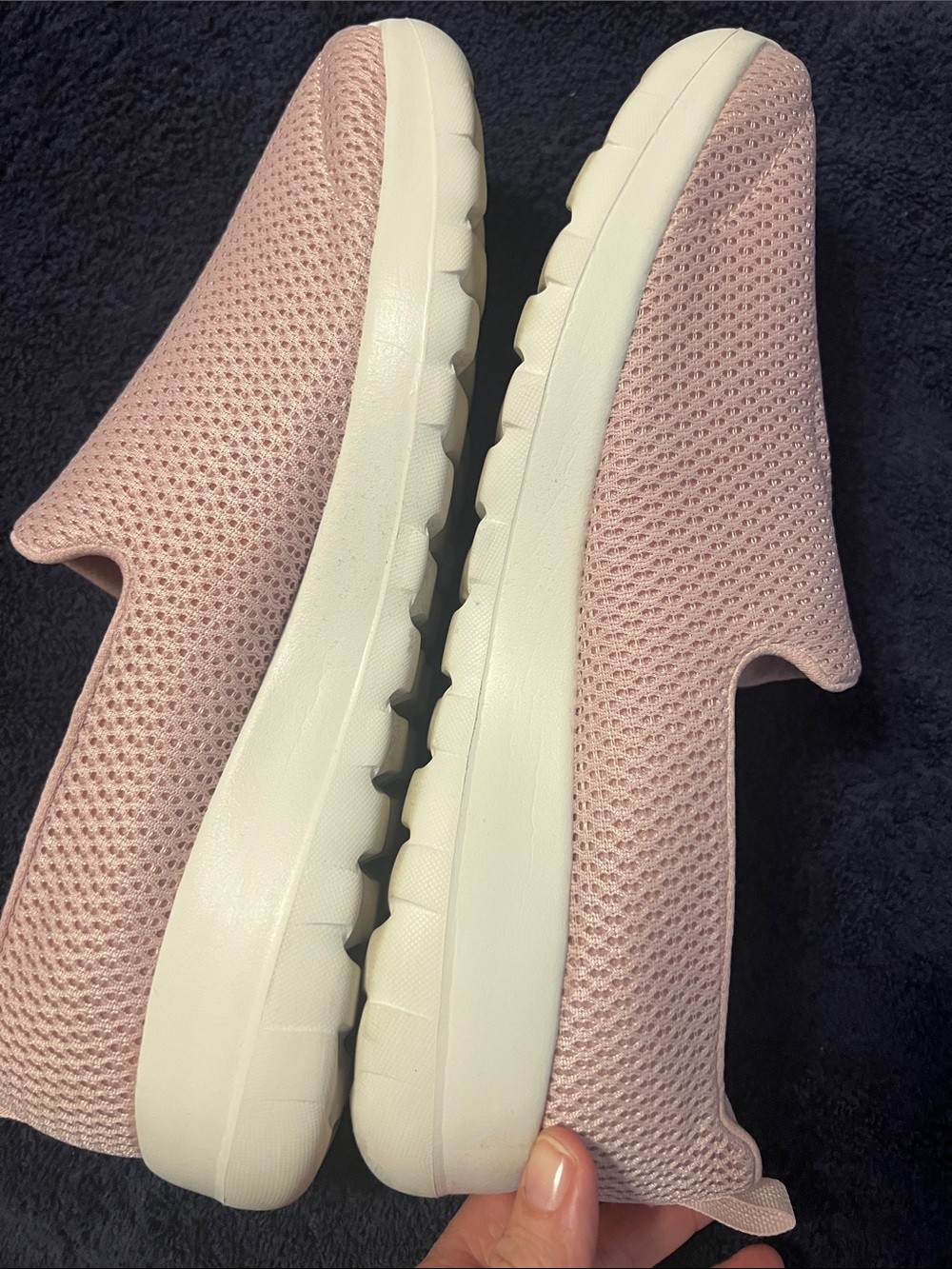 Skechers Women's Light Pink Slip-On GOwalk Max Sneakers size 10 - Picture 4 of 13